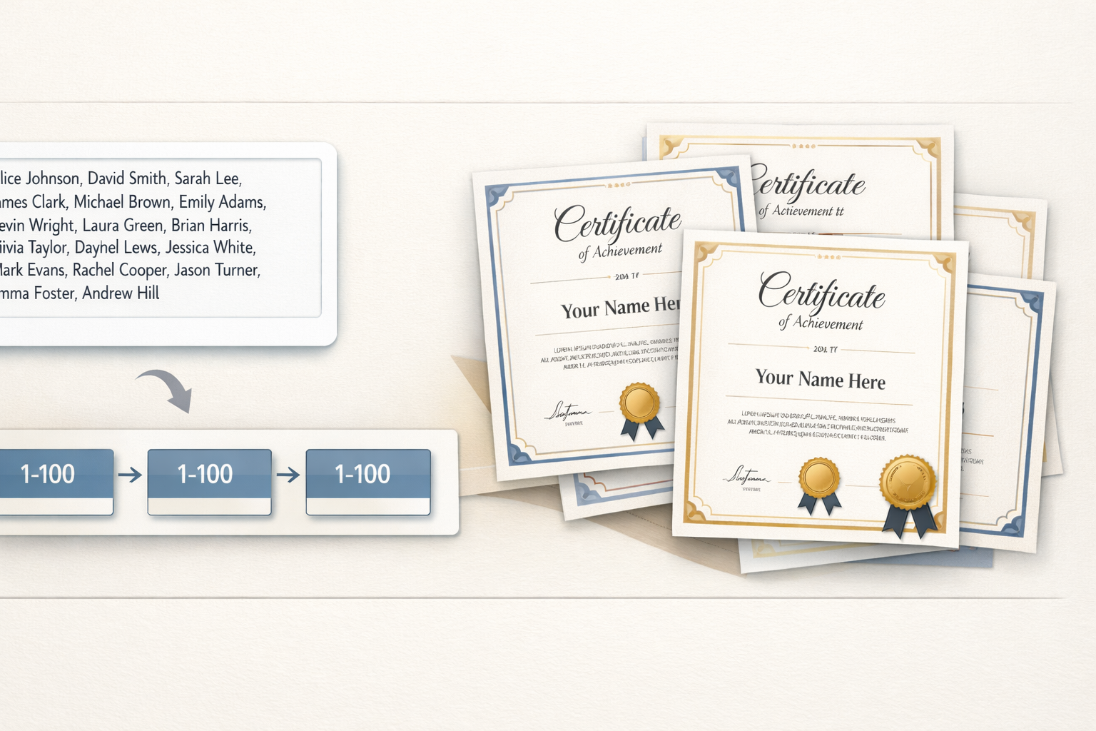 How to Create 1,000 Certificates Without CSV | TheCrafity Blog