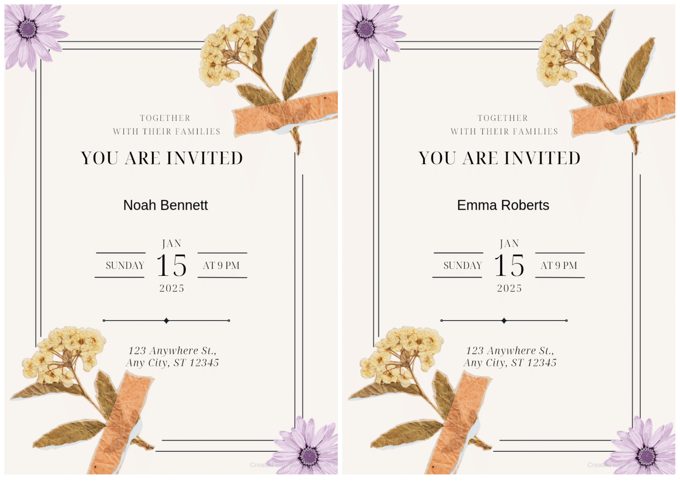 Generated Invitations Sample